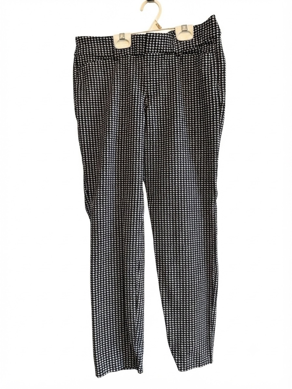 Old Navy Black and White Pixie Skinny Pants - Houndstooth Print